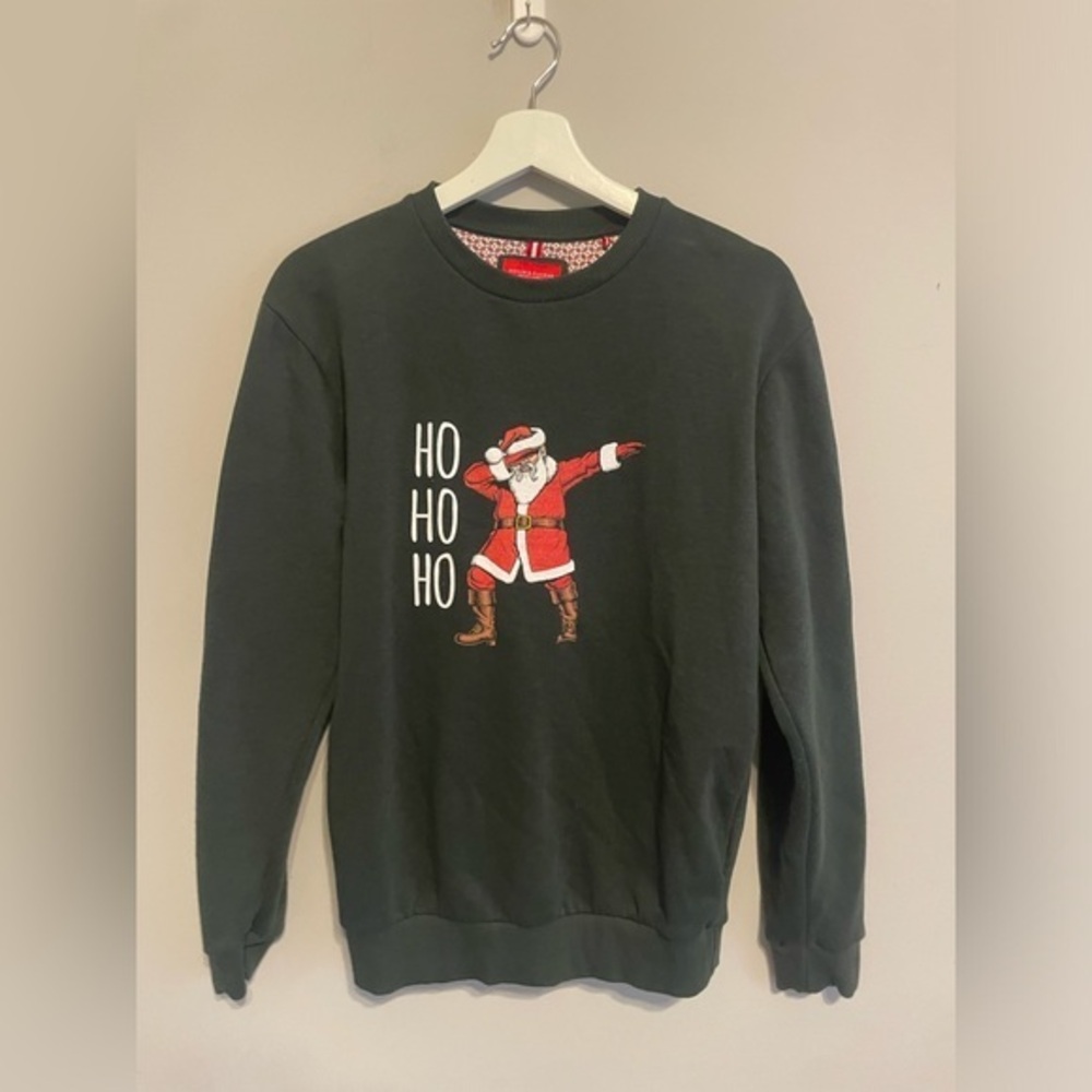 DENIM &  FLOWER RICKY  SANTA SWEATSHIRT MENS CHRISTMAS SIZE‎ M